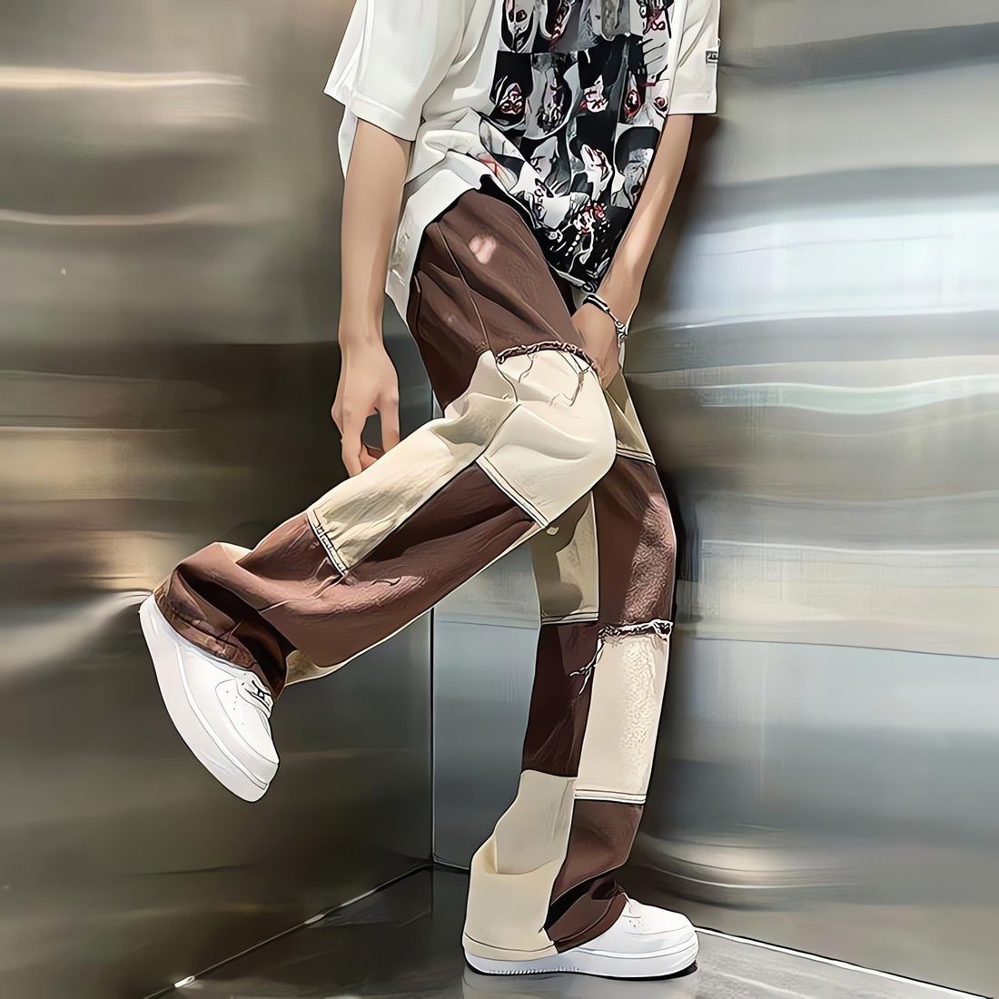 Y2K Patchwork Pants - KAYSMAR