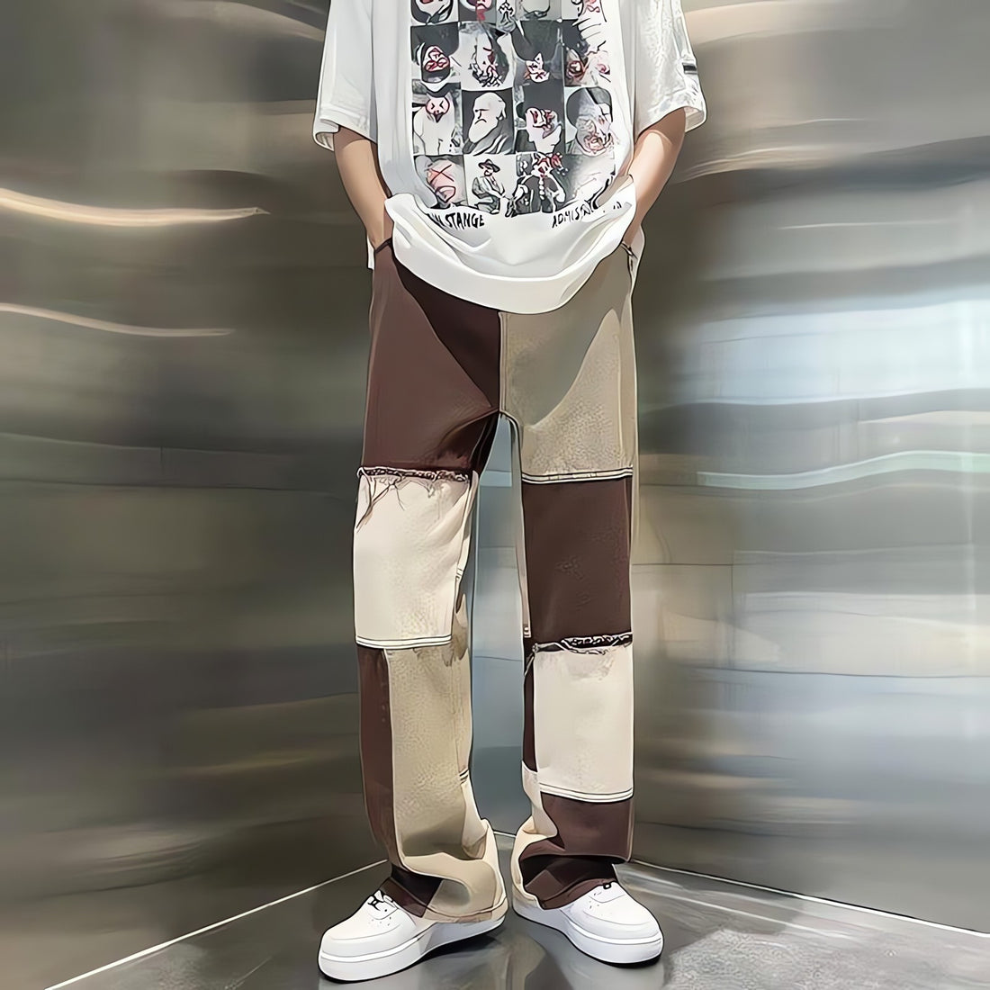 Y2K Patchwork Pants - KAYSMAR