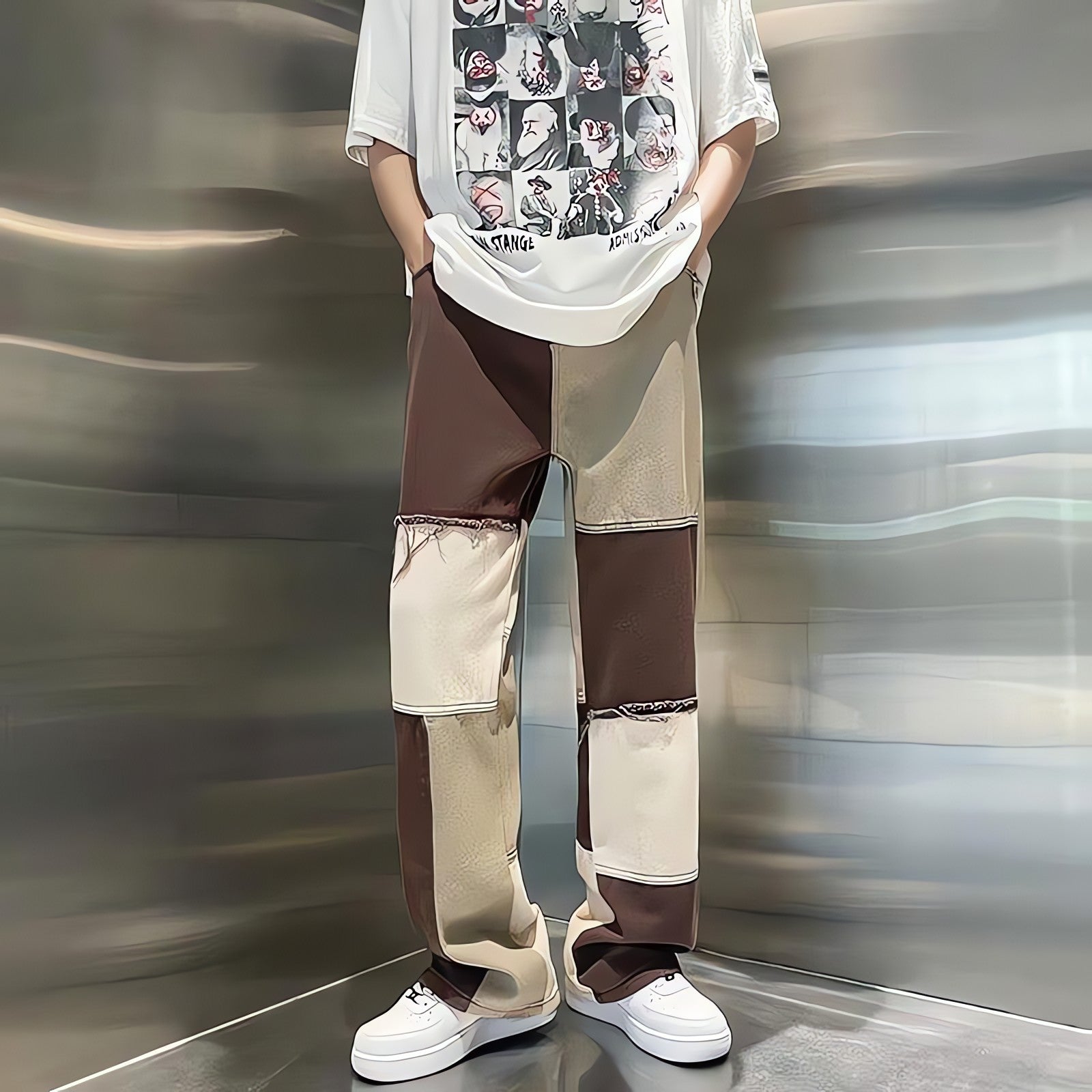 Y2K Patchwork Pants - KAYSMAR