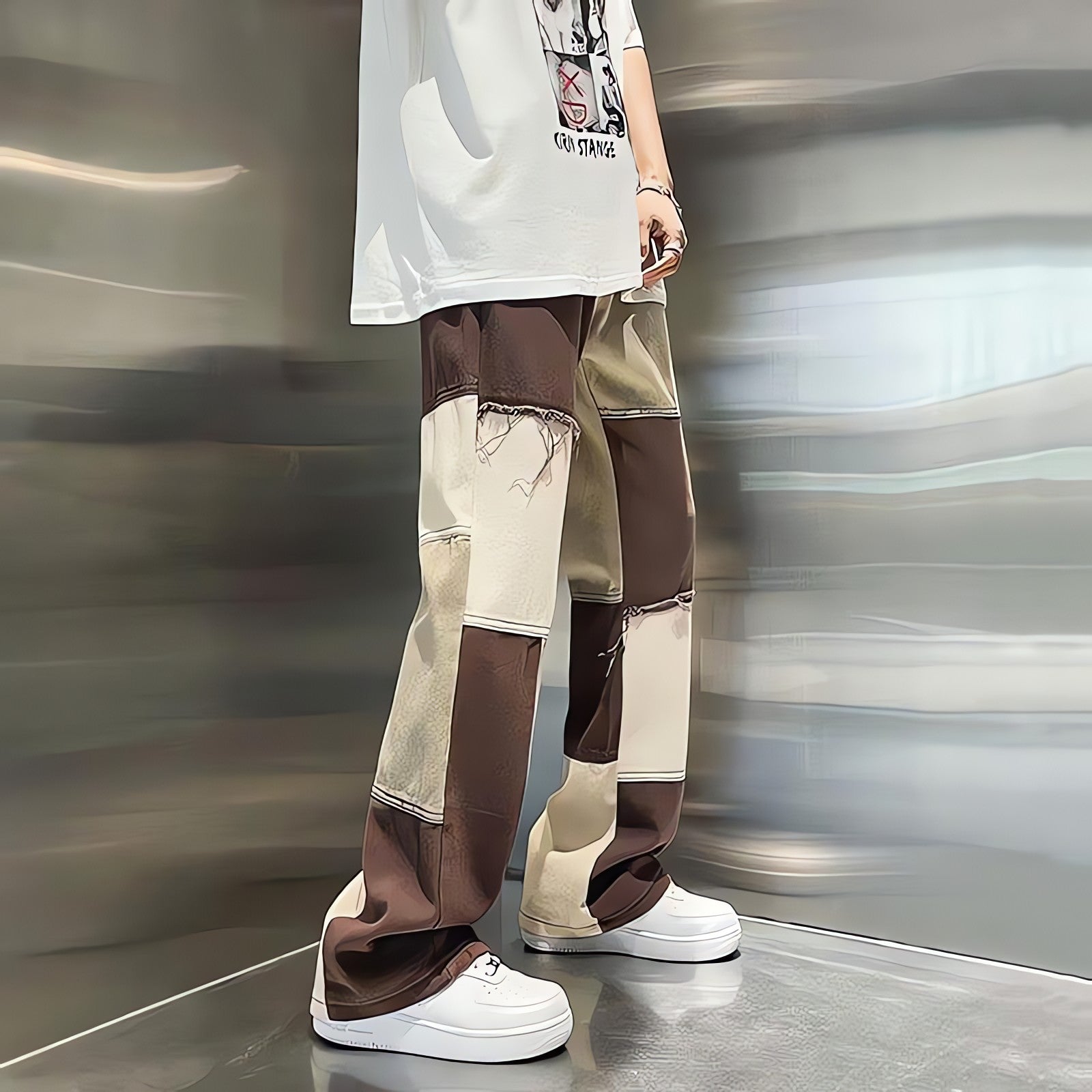 Y2K Patchwork Pants - KAYSMAR