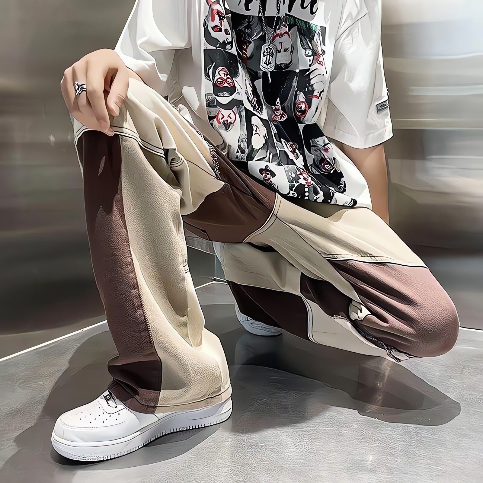 Y2K Patchwork Pants - KAYSMAR