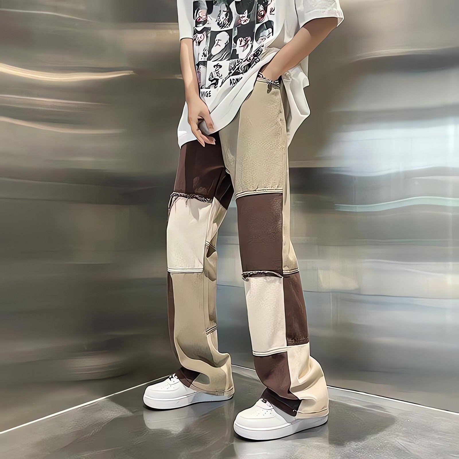 Y2K Patchwork Pants - KAYSMAR