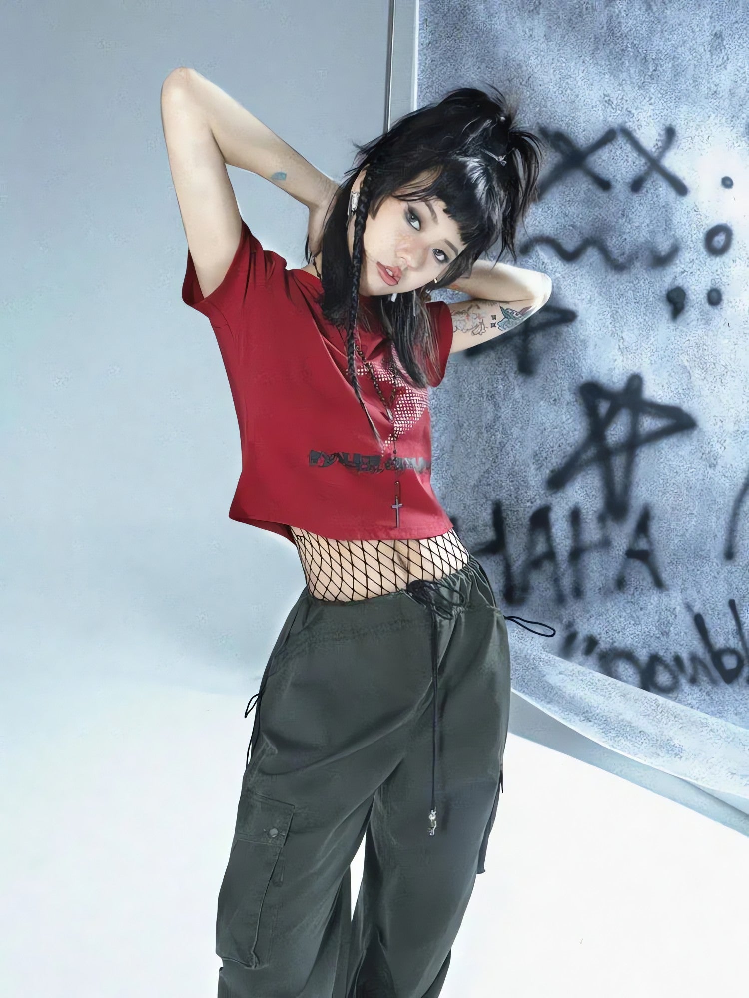 Y2K Star Button-Up Tee - KAYSMAR