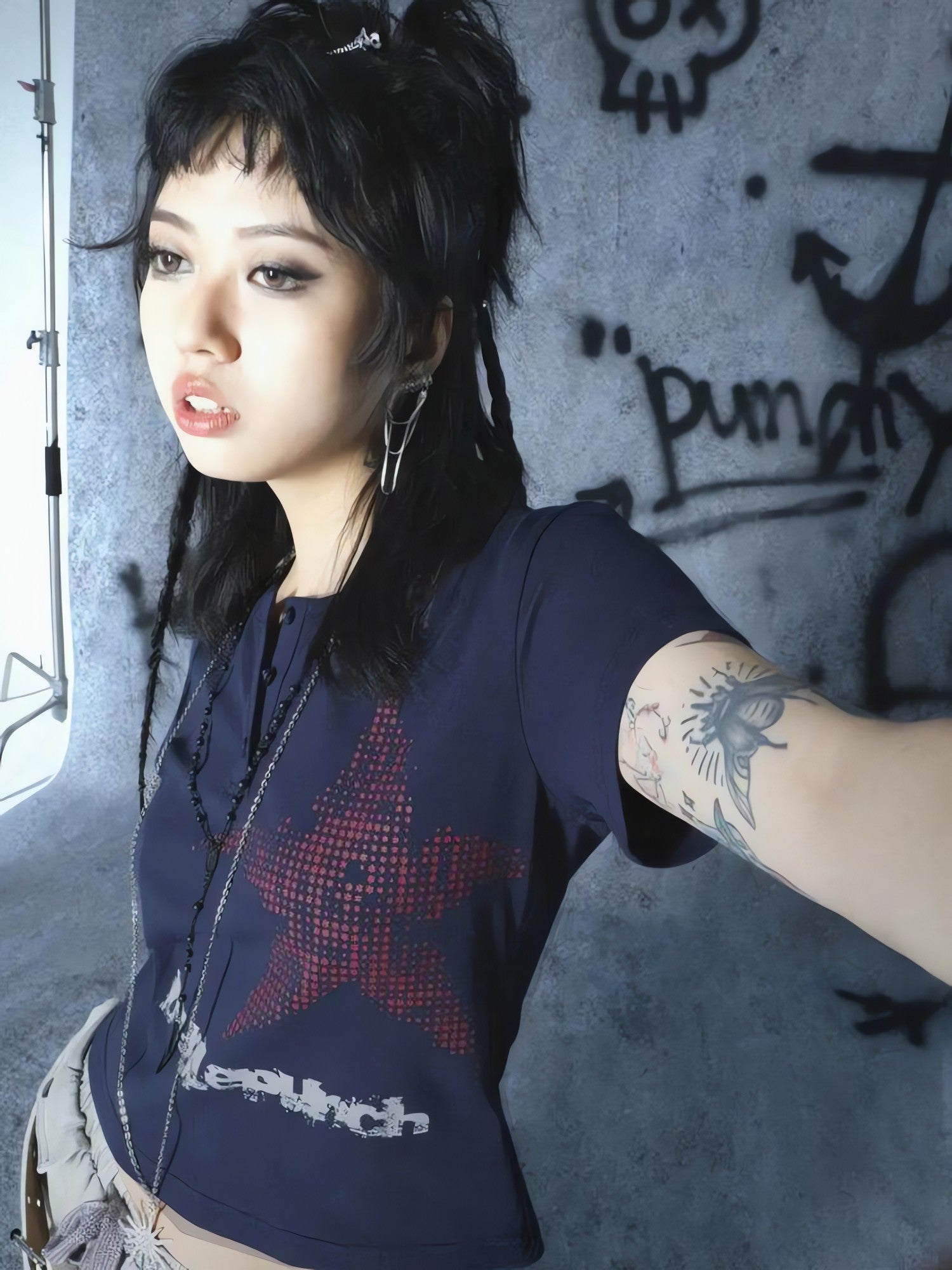 Y2K Star Button-Up Tee - KAYSMAR