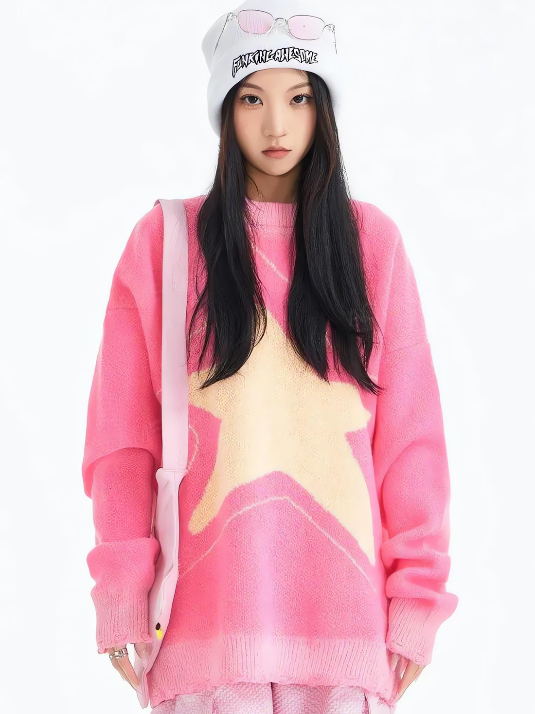 Y2K Star Distressed Sweater - KAYSMAR