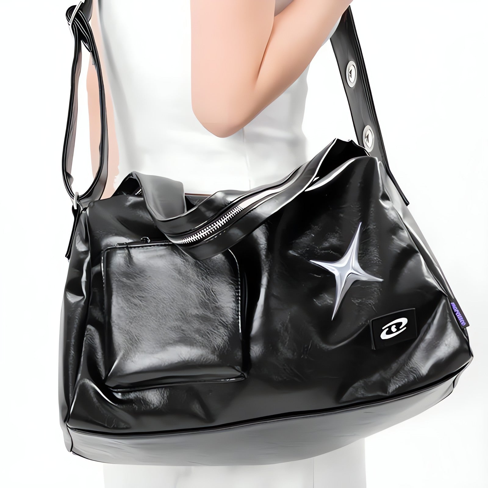 Y2K Star Faux Leather Bag - KAYSMAR