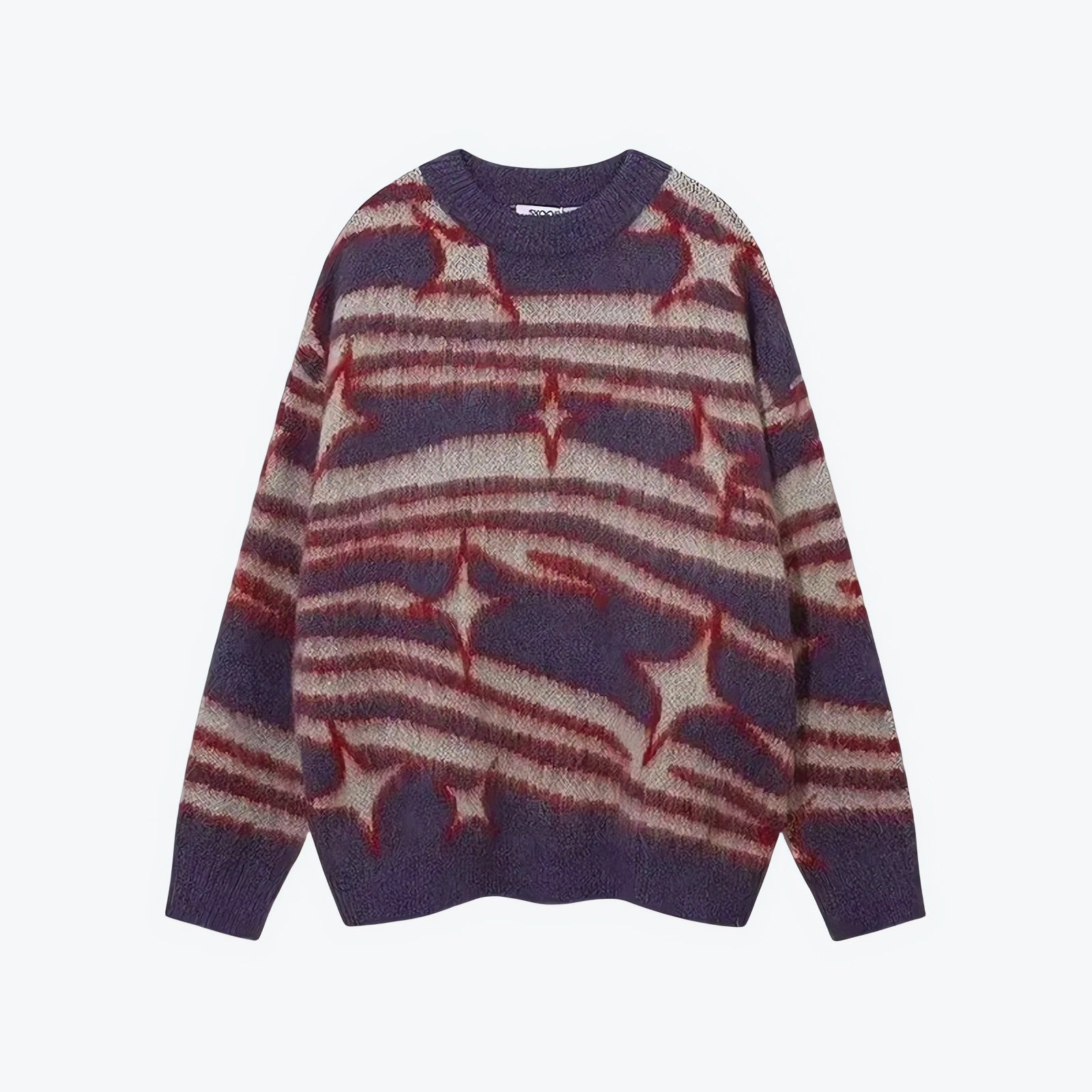 Y2K Star Fluffy Sweater - KAYSMAR