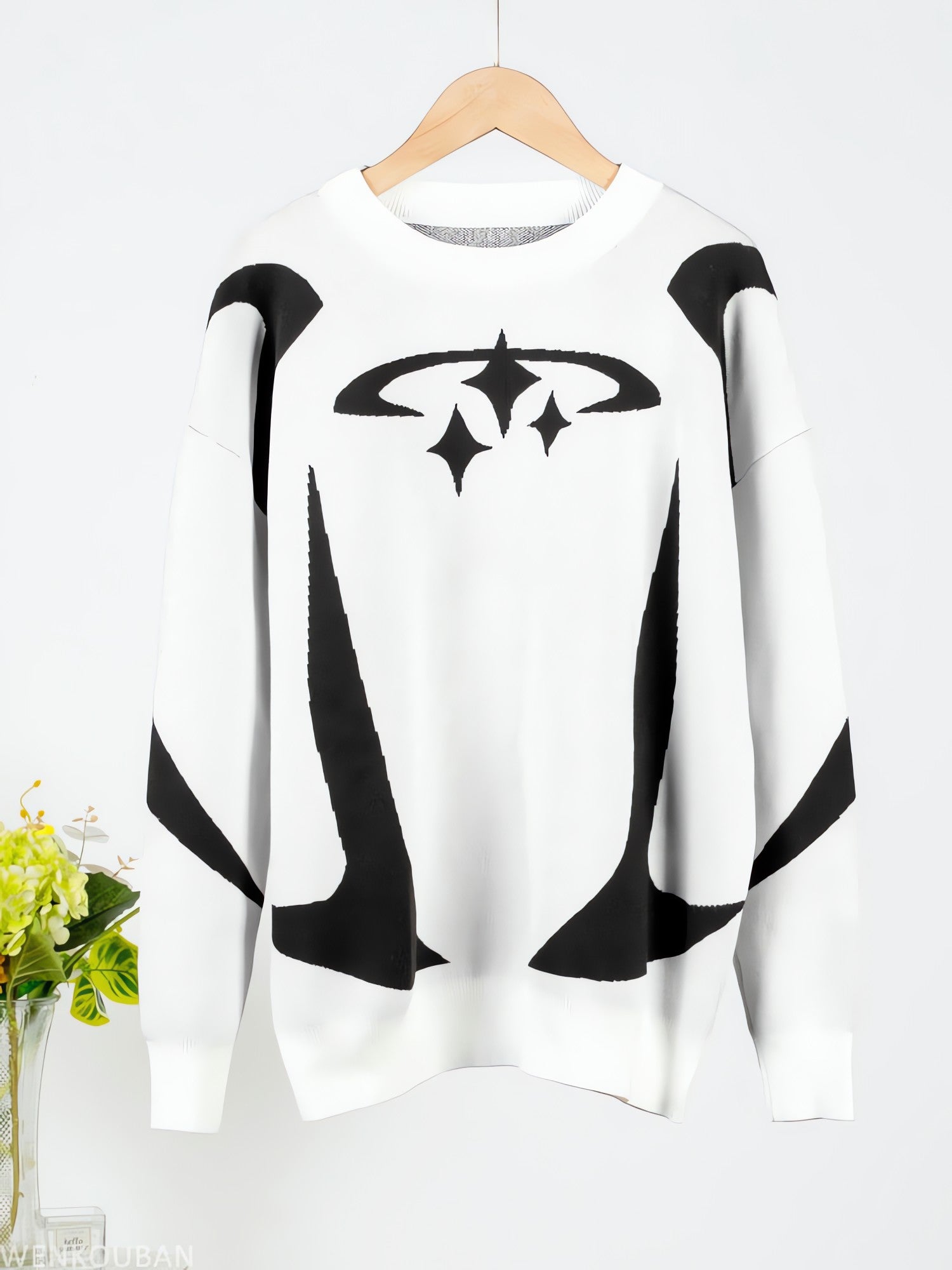 Y2K Star Futuristic Knitted Sweater - KAYSMAR