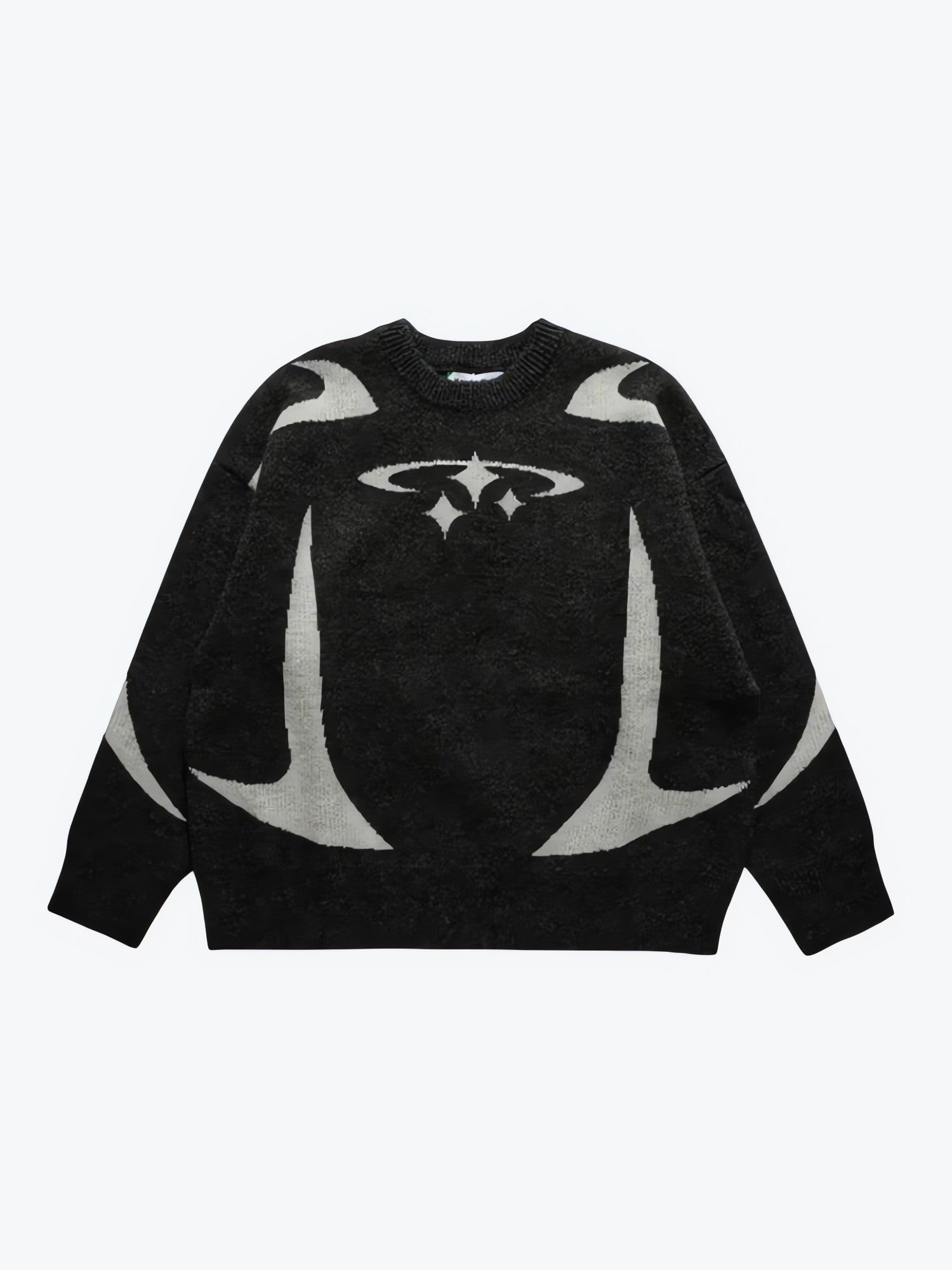 Y2K Star Futuristic Knitted Sweater - KAYSMAR