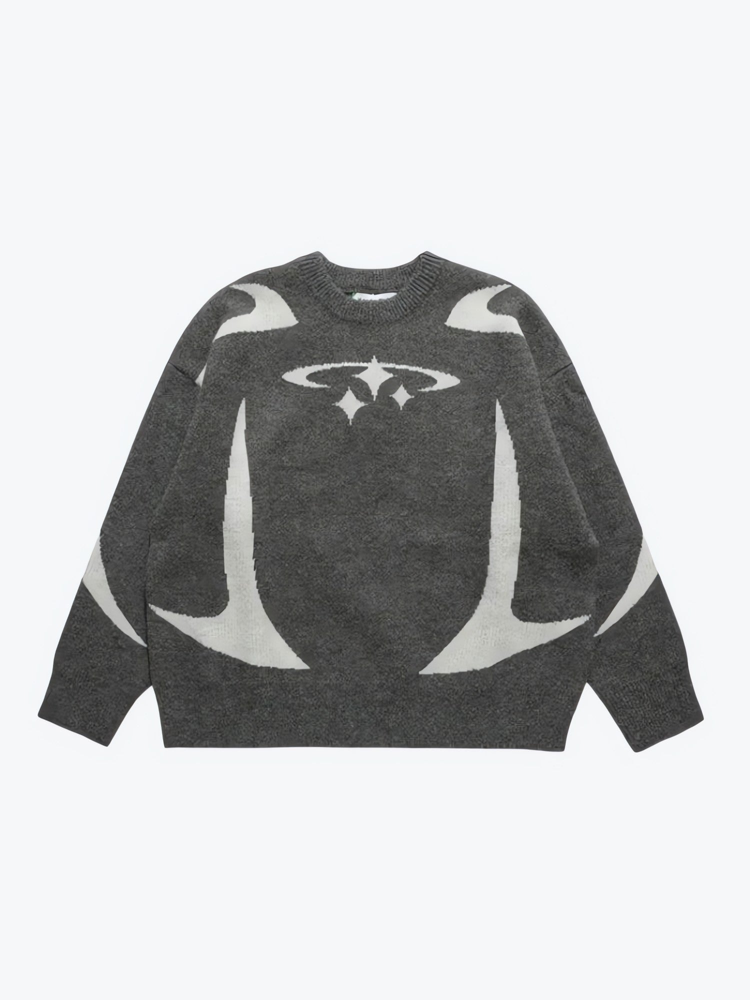 Y2K Star Futuristic Knitted Sweater - KAYSMAR