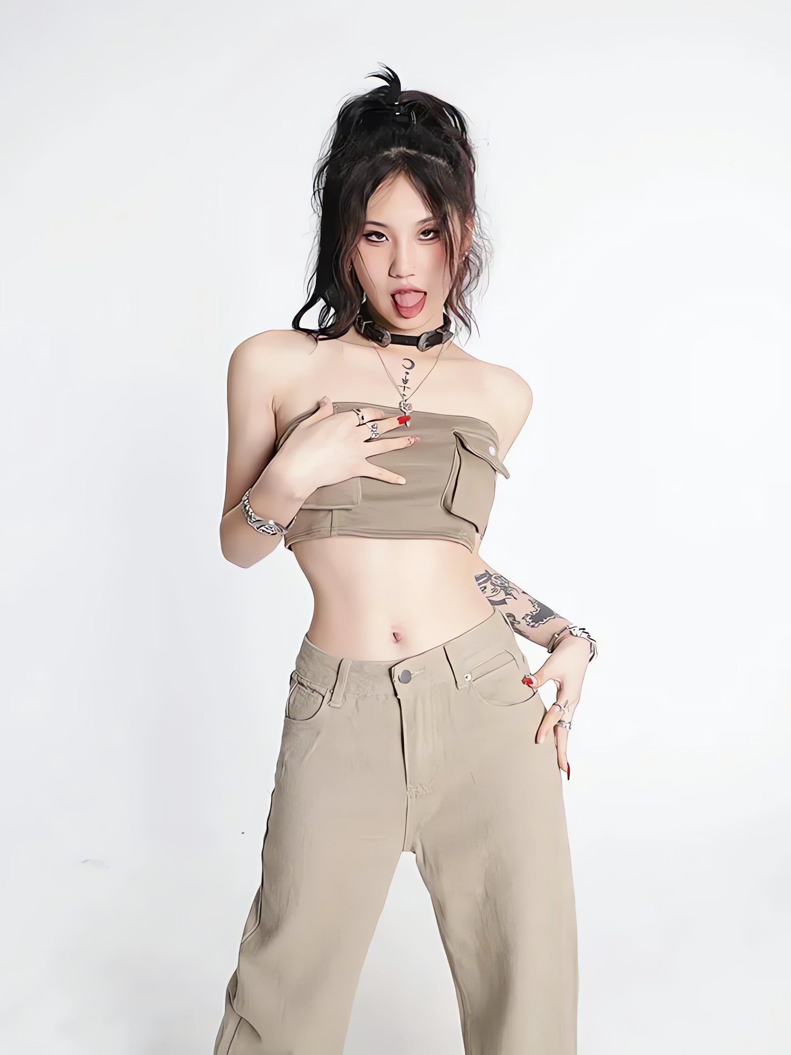 Y2K Star Pockets High Waist Jeans - KAYSMAR