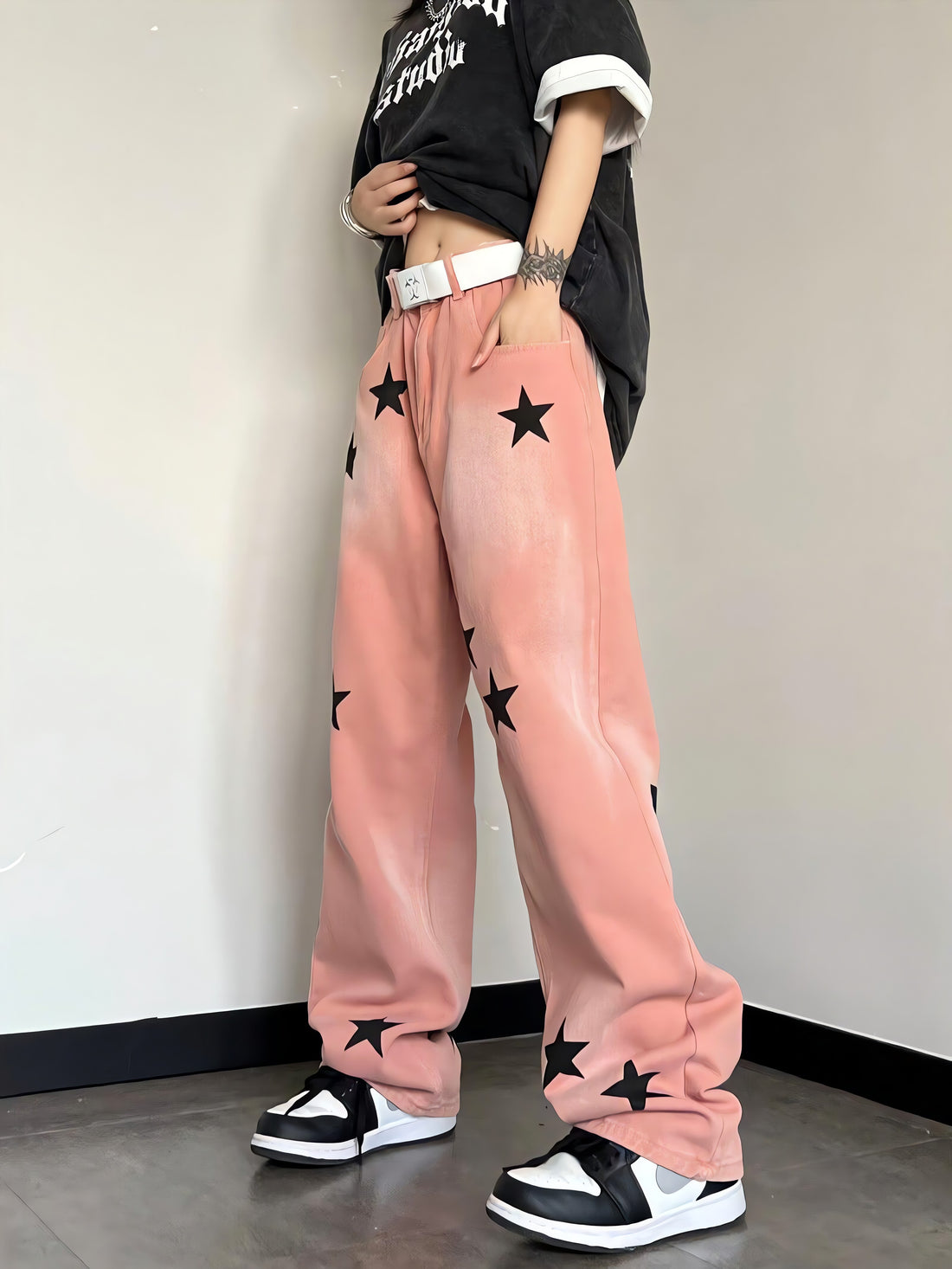 Y2K Star Printed Jeans - KAYSMAR