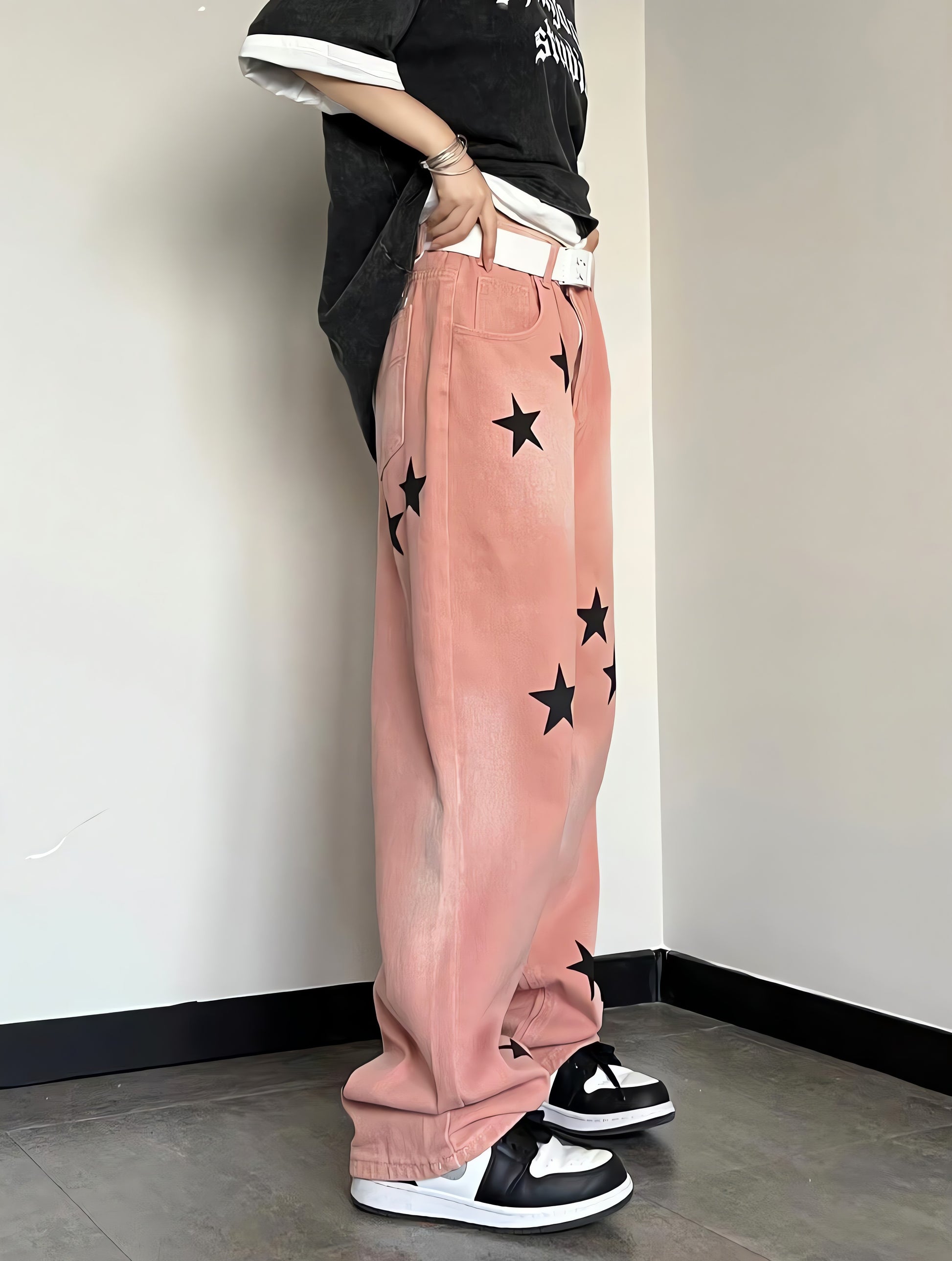 Y2K Star Printed Jeans - KAYSMAR