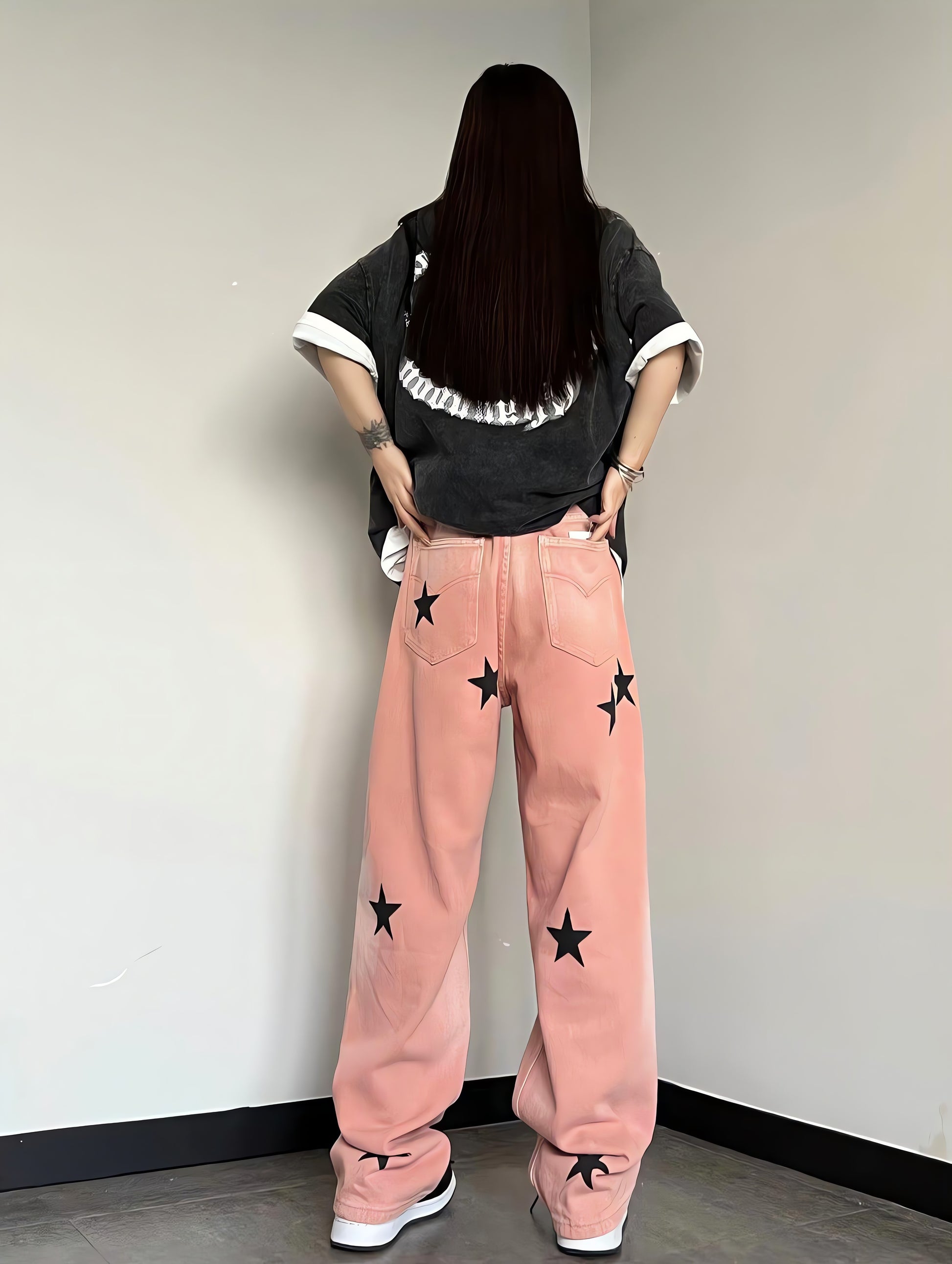 Y2K Star Printed Jeans - KAYSMAR