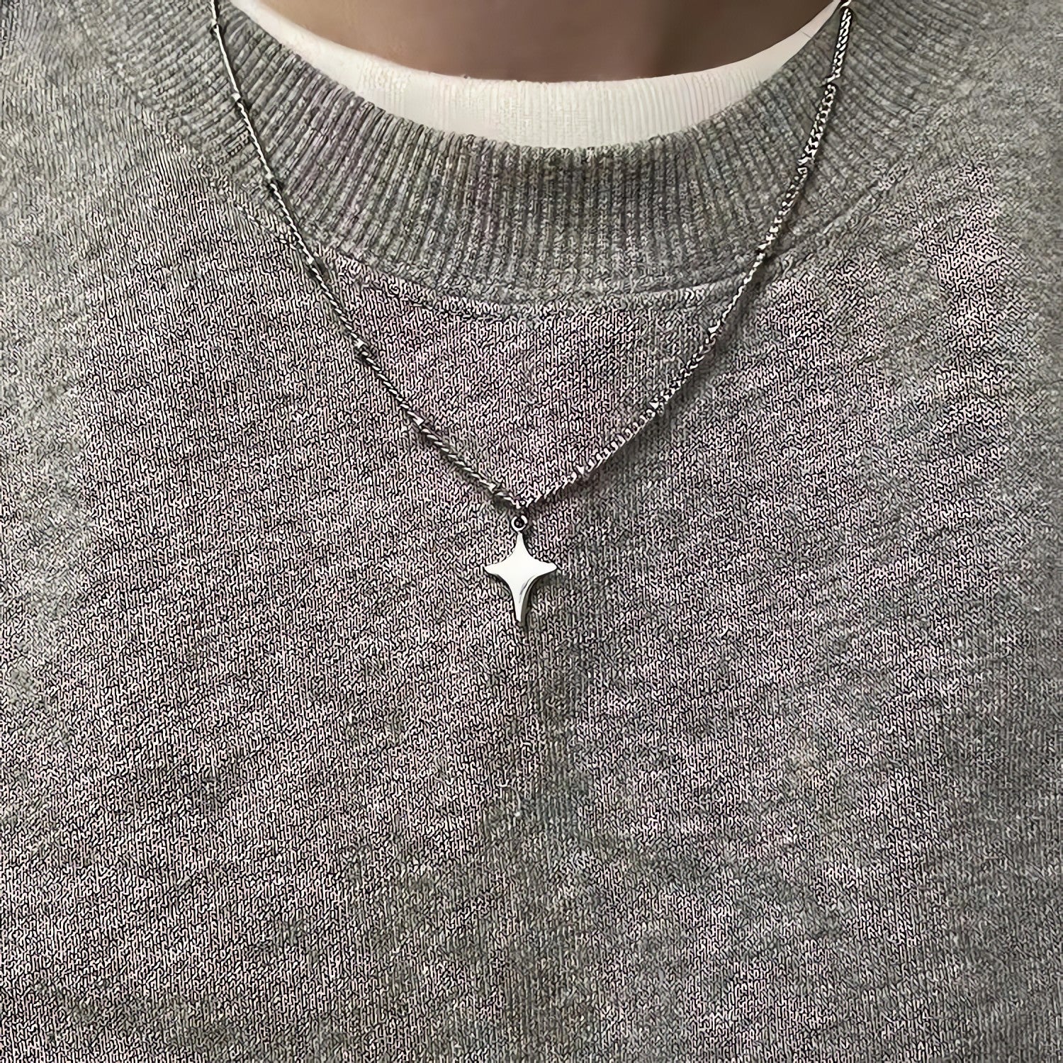 Y2K Star Silver Necklace - KAYSMAR