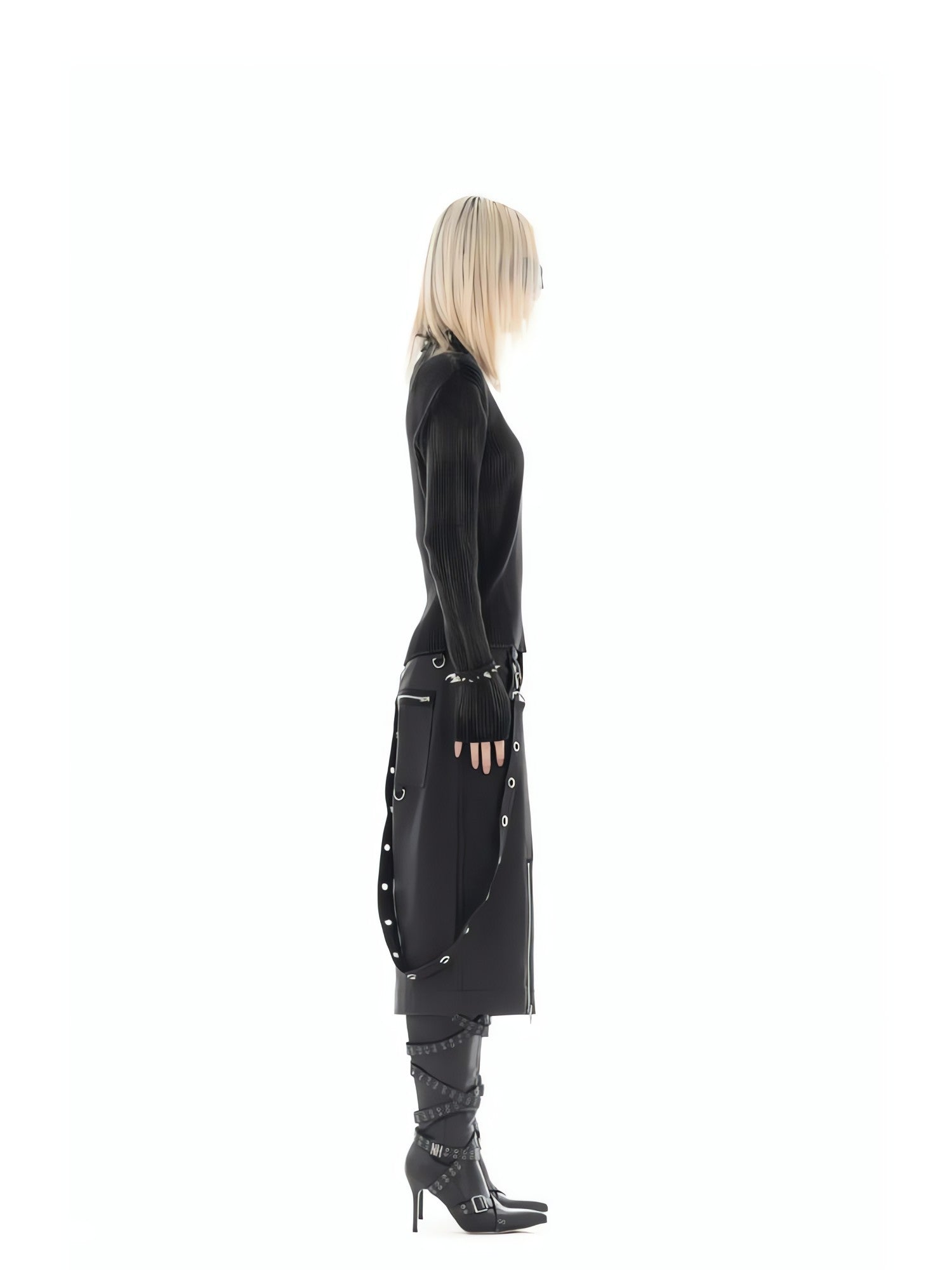 Y2K Star Tall Long Sleeve Corduroy Sweater - KAYSMAR