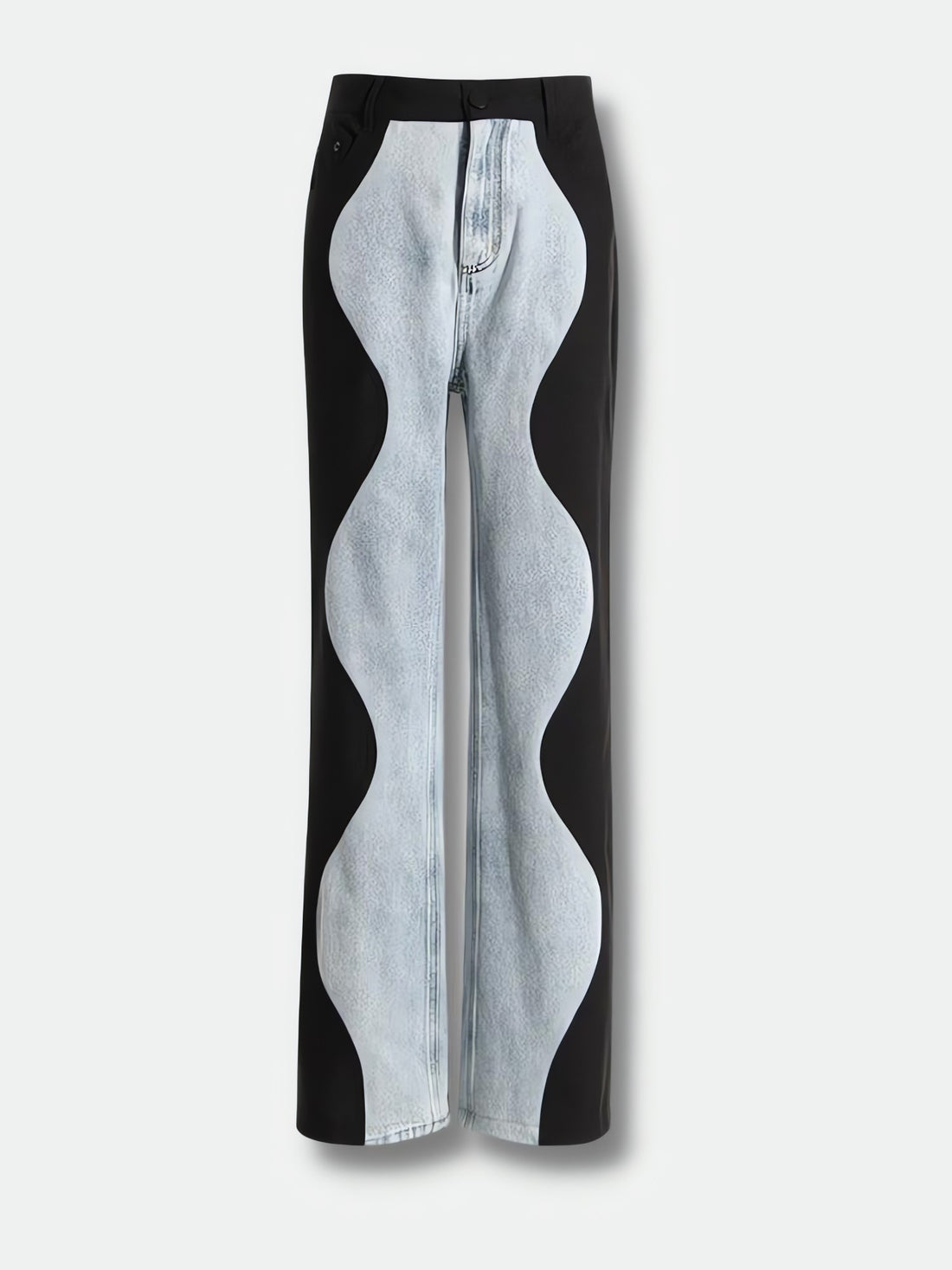 Y2K Wave Panel Jeans - KAYSMAR