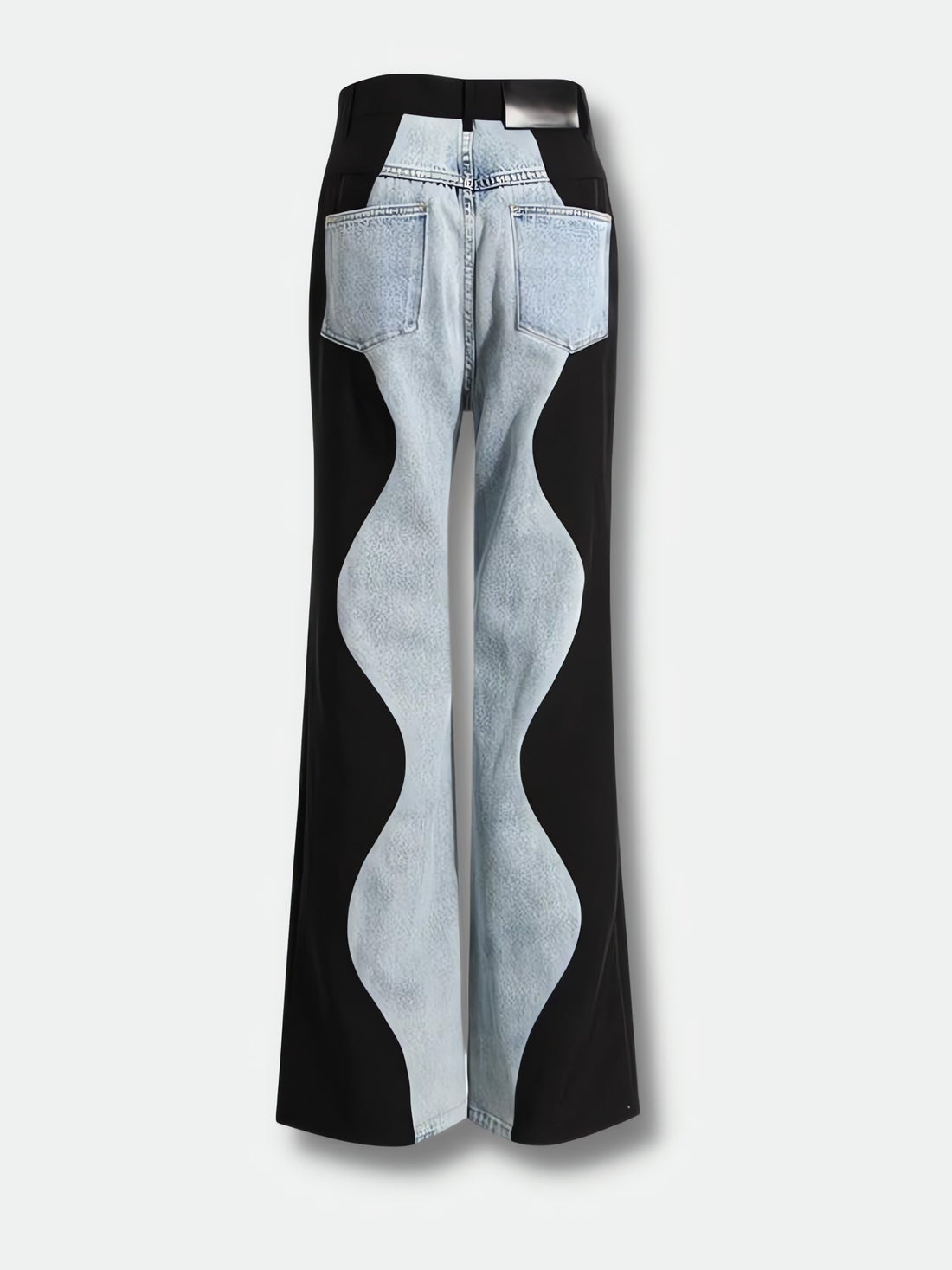 Y2K Wave Panel Jeans - KAYSMAR