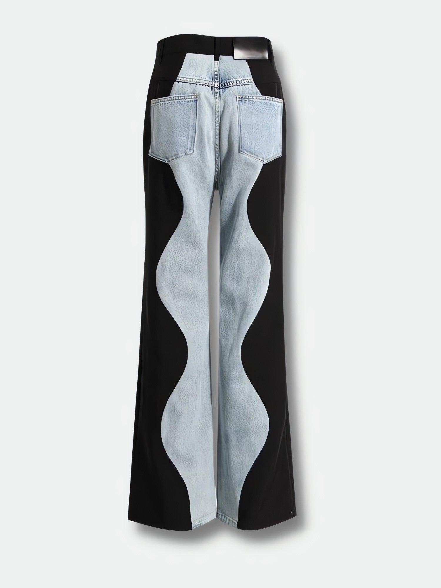 Y2K Wave Panel Jeans - KAYSMAR