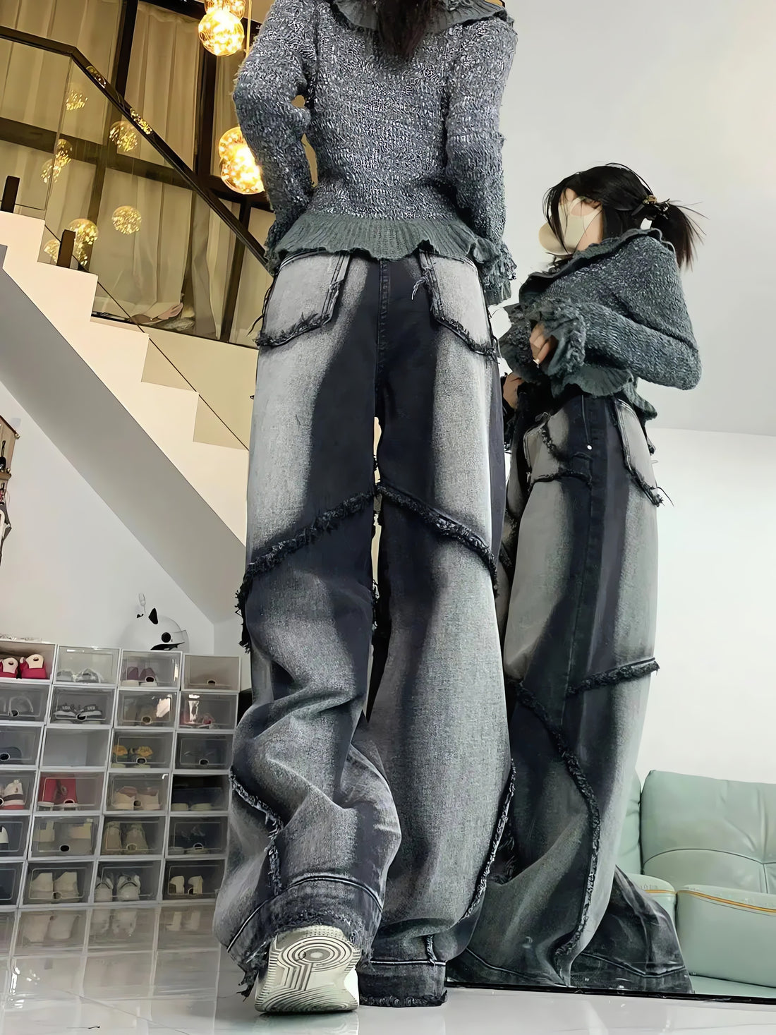 Y2K Wide Leg Jeans - KAYSMAR