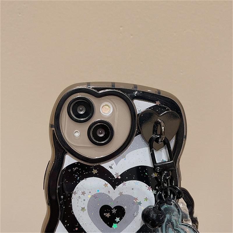 Y2k Chain and Heart iPhone Case - KAYSMAR