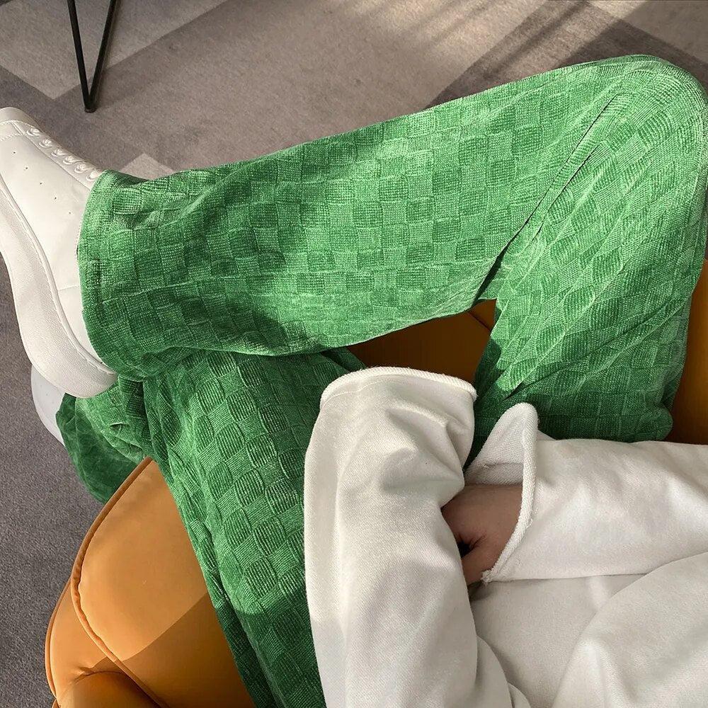 Y2K Checkered Elasticated Sweatpants - KAYSMAR