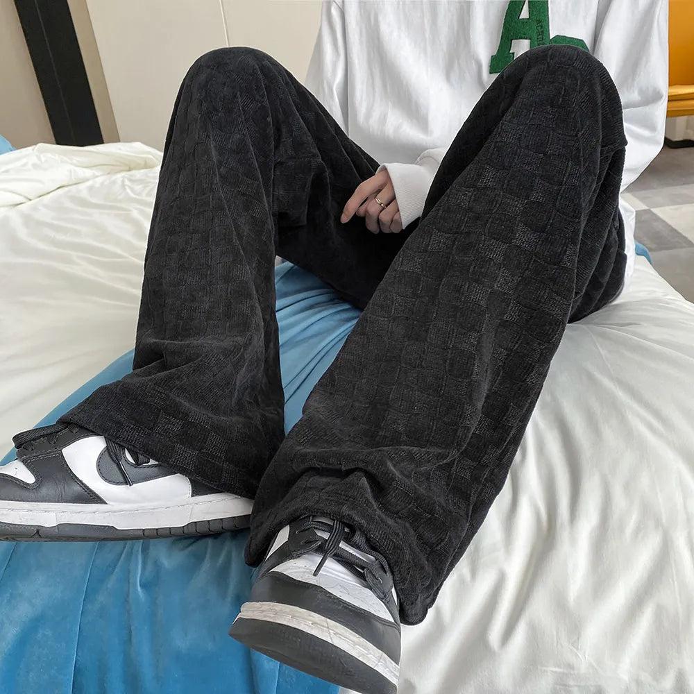 Y2K Checkered Elasticated Sweatpants - KAYSMAR