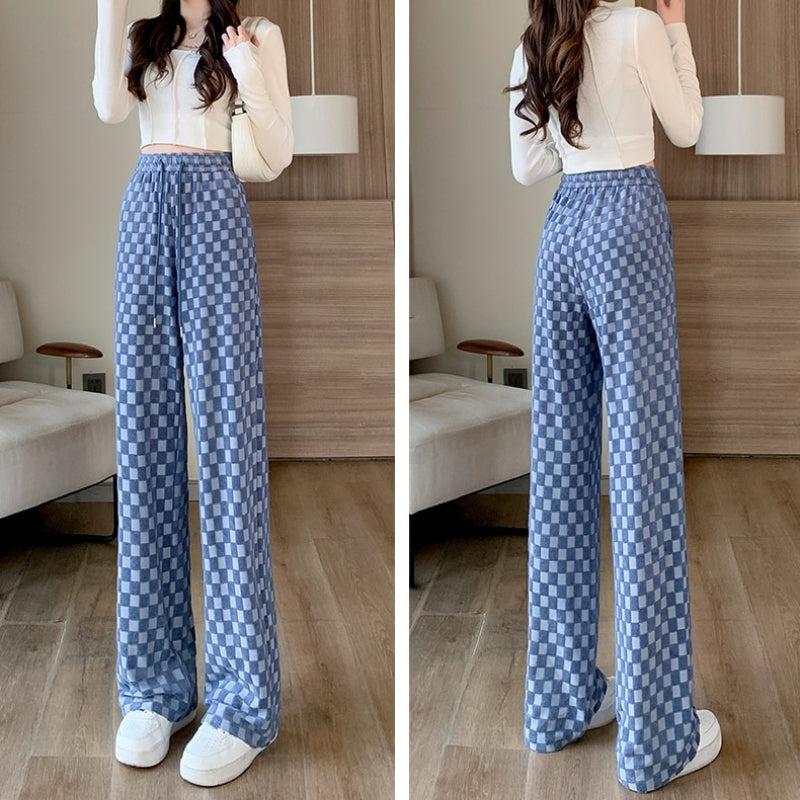 Y2K Checkered Sweatpants - KAYSMAR