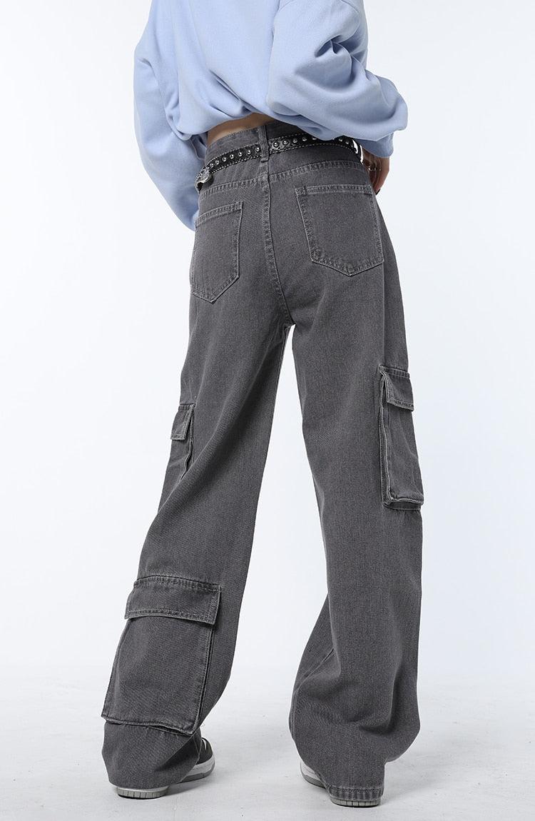 Y2K Star Printed Cargo Pants - KAYSMAR