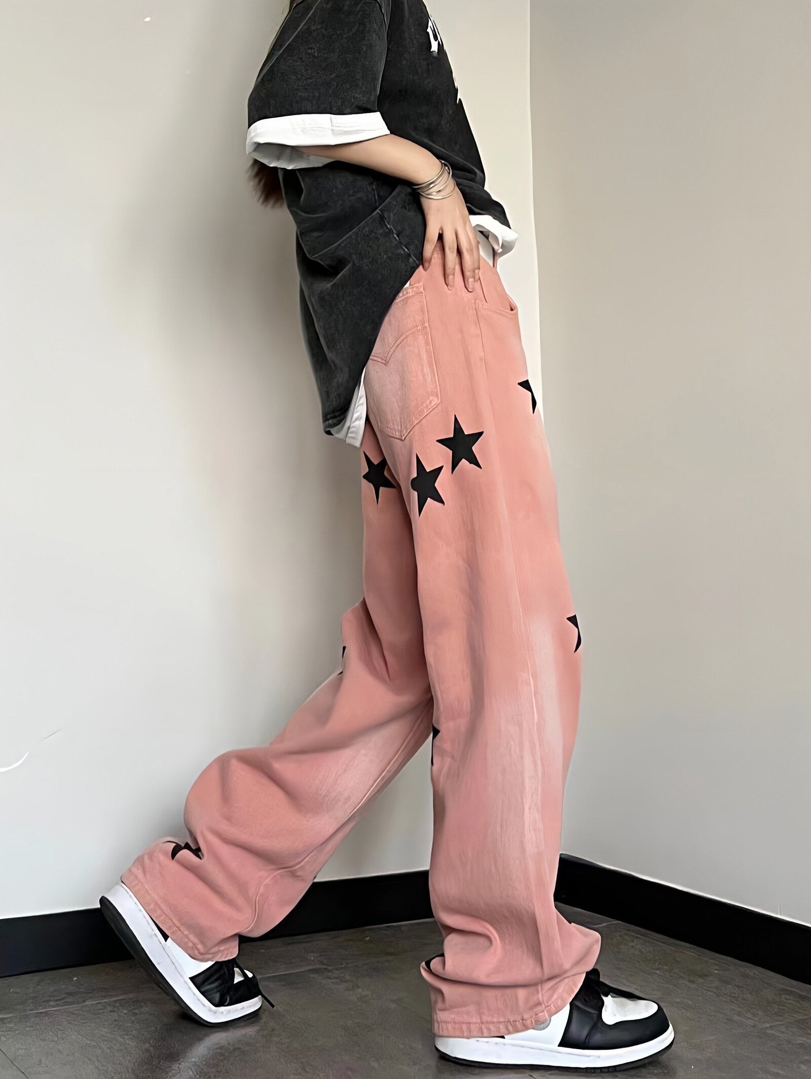 Y2K Star Printed Jeans - KAYSMAR