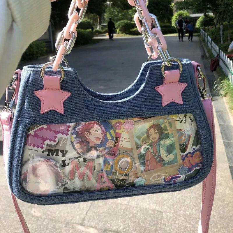 Y2k Star Transparent Denim Bag - KAYSMAR