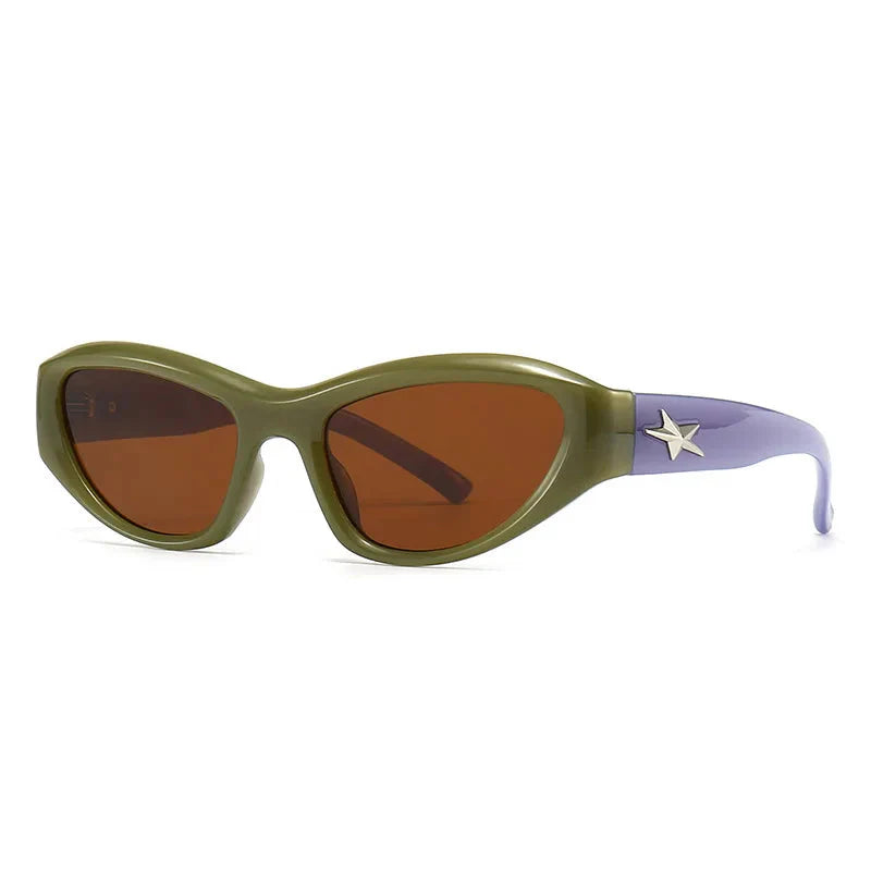Y2k Star Wrap Around Sunglasses - KAYSMAR