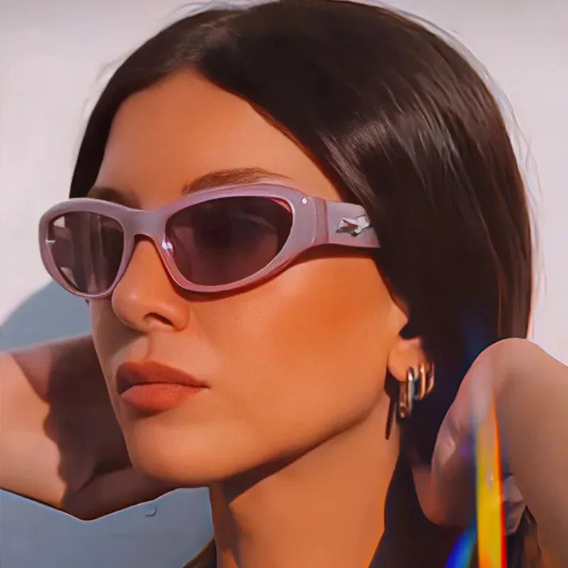 Y2k Star Wrap Around Sunglasses - KAYSMAR