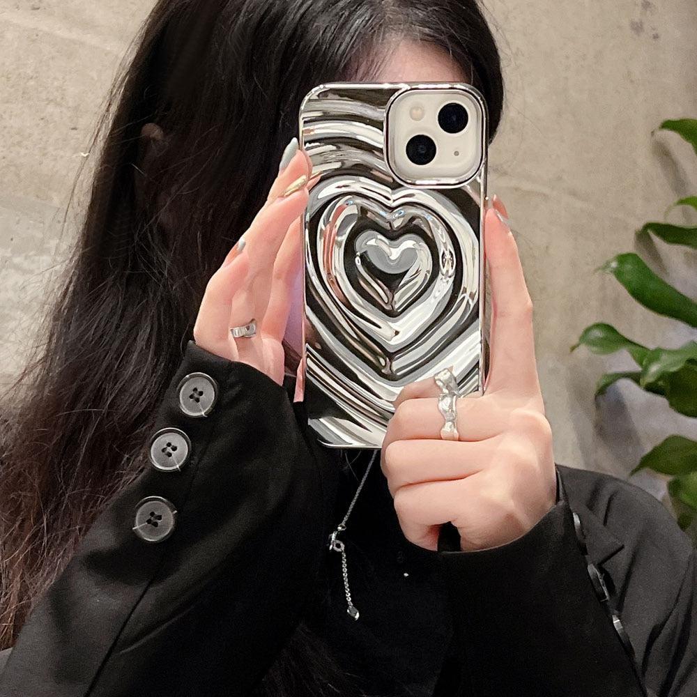 Y2k Wavy Heart iPhone Case - KAYSMAR