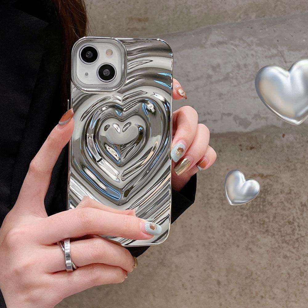 Y2k Wavy Heart iPhone Case - KAYSMAR