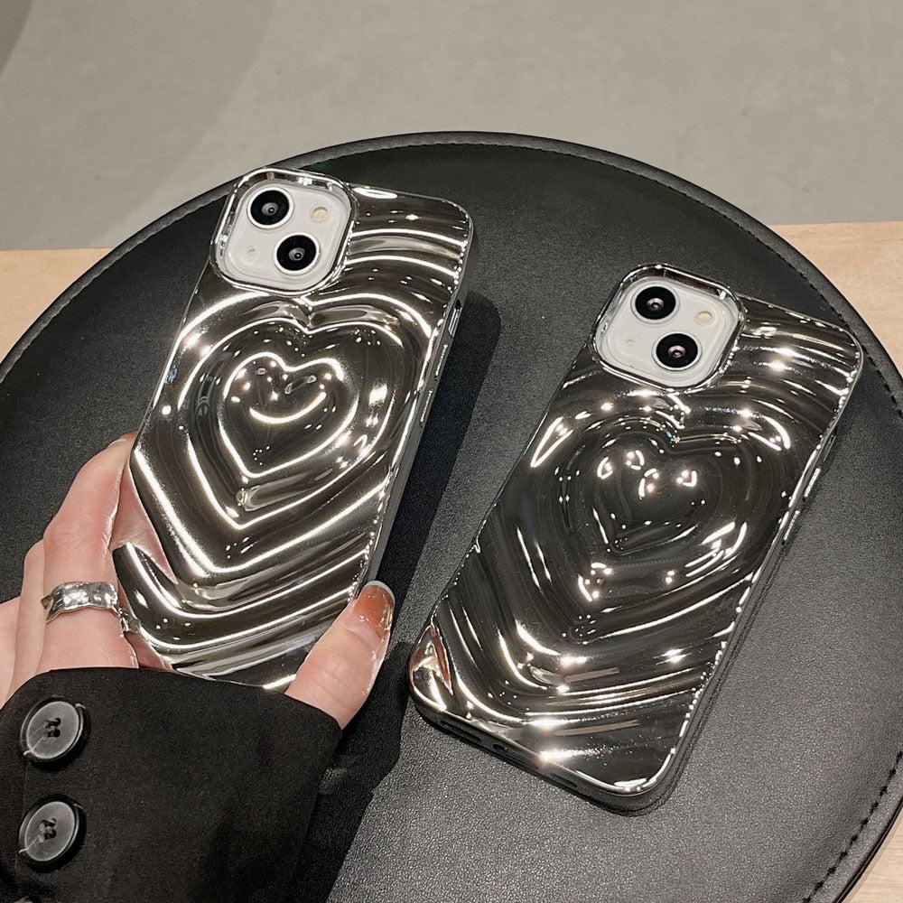 Y2k Wavy Heart iPhone Case - KAYSMAR