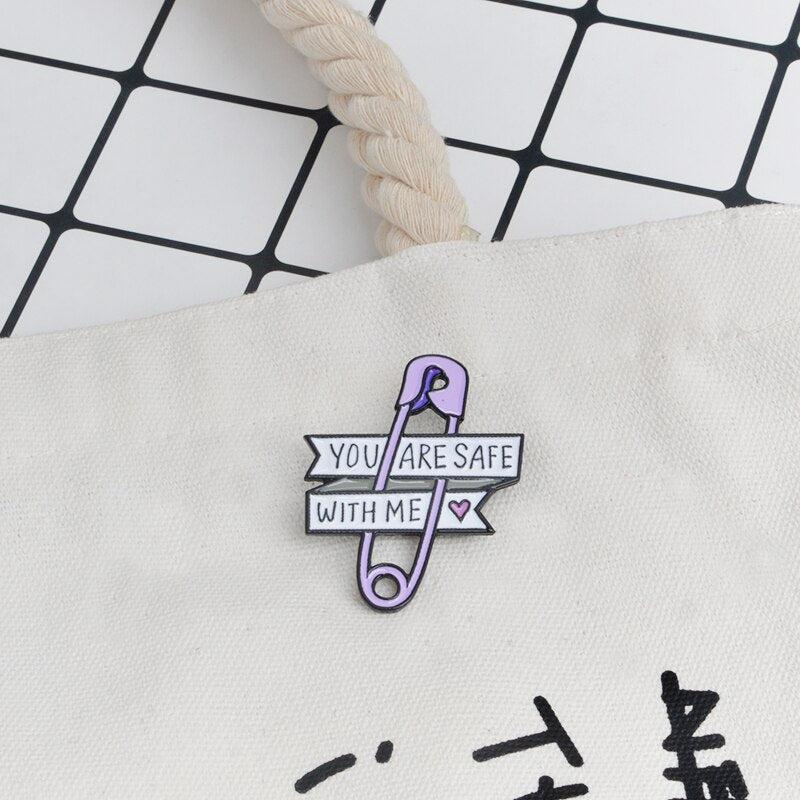 You Are Safe With Me Pins - KAYSMAR