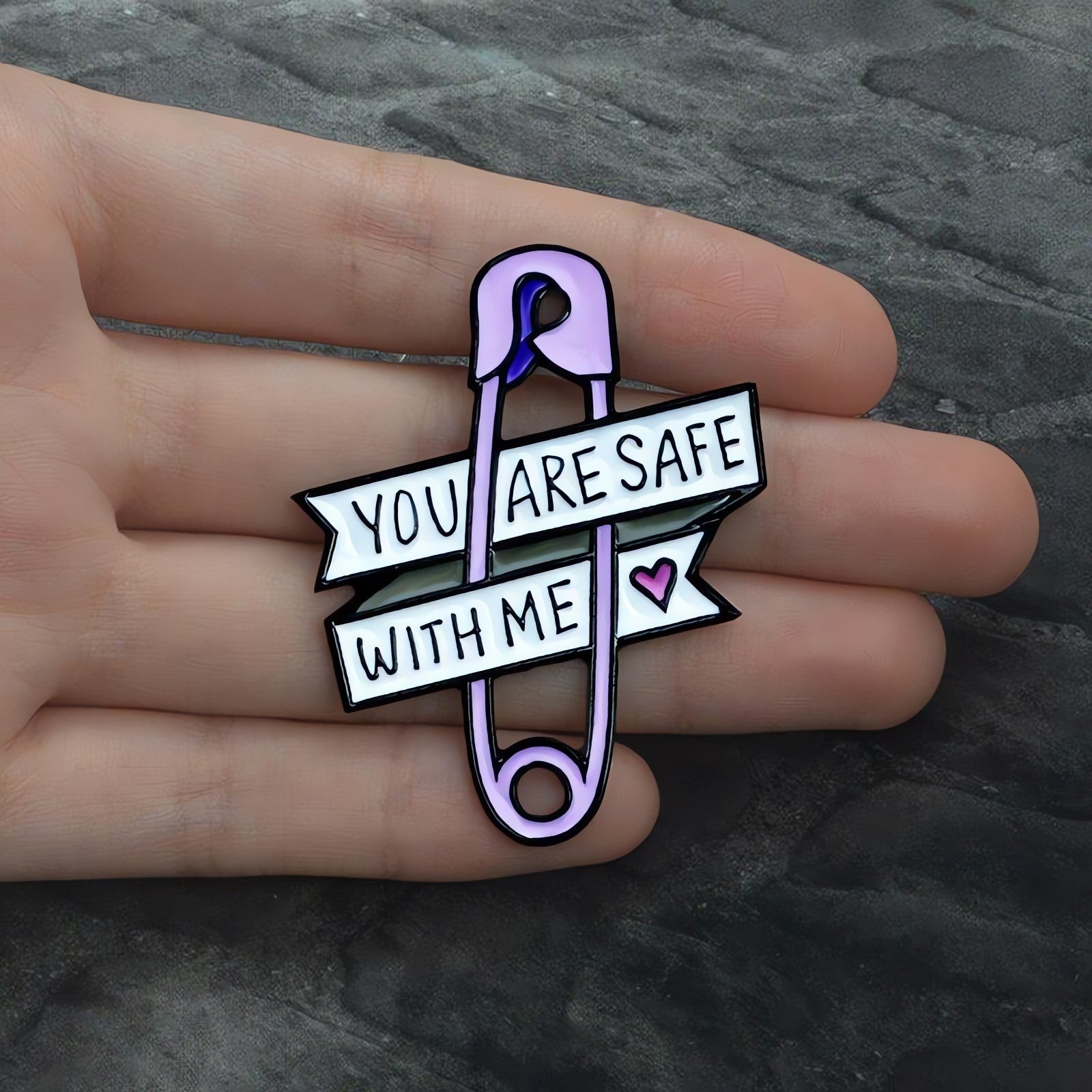 You Are Safe With Me Pins - KAYSMAR