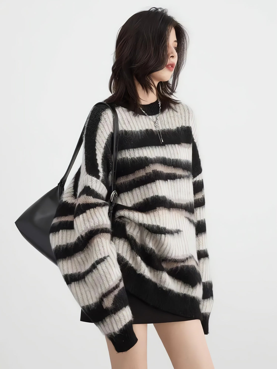 Zebra Knitted Sweater - KAYSMAR