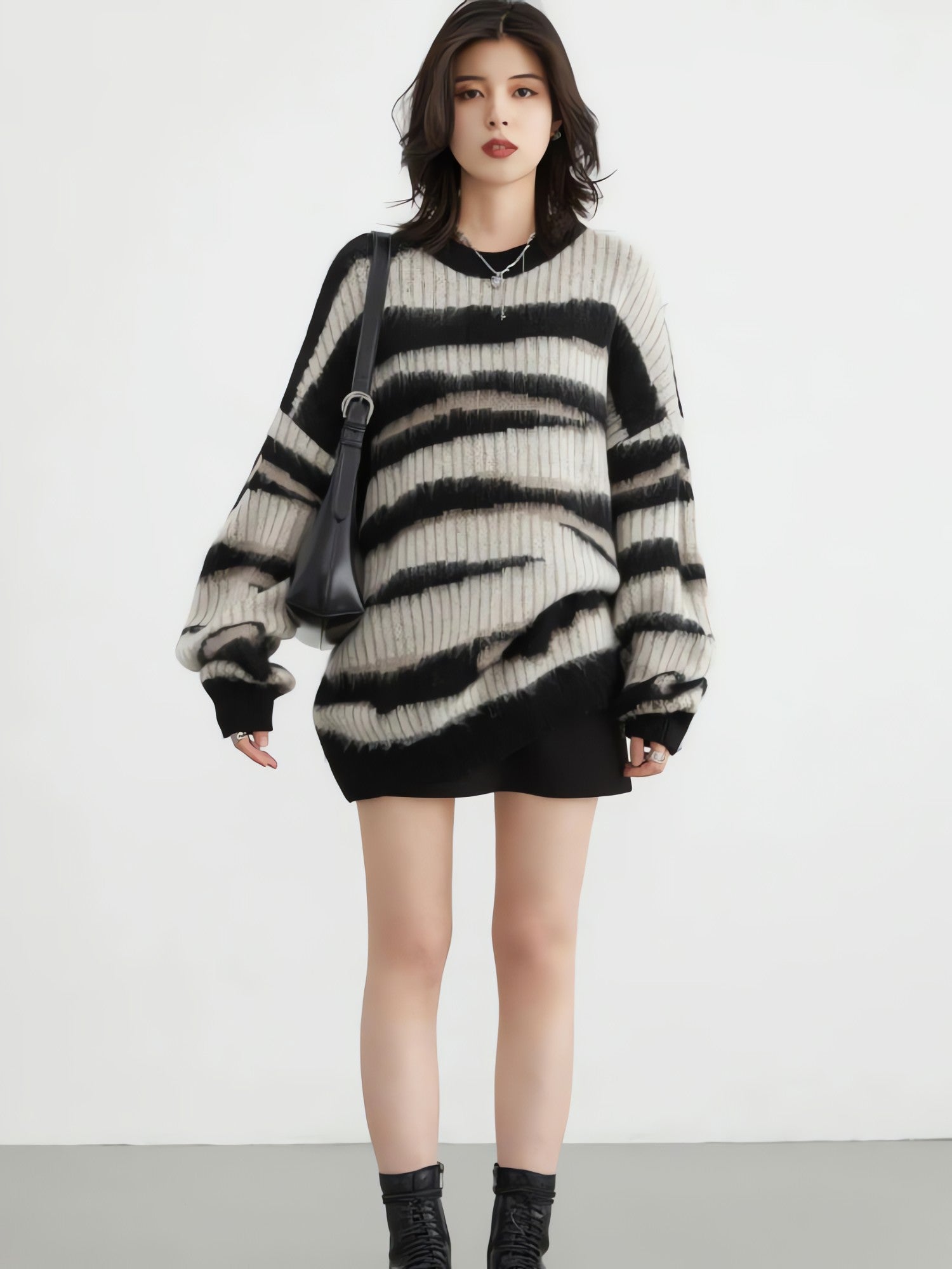 Zebra Knitted Sweater - KAYSMAR