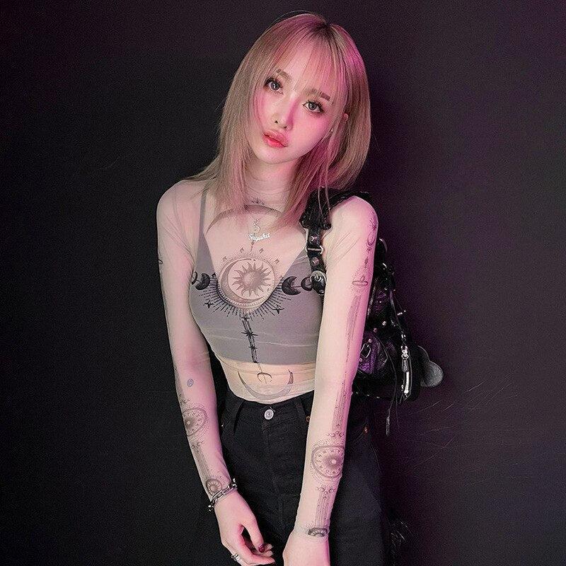 Zodiac Graphic Mesh Top - KAYSMAR