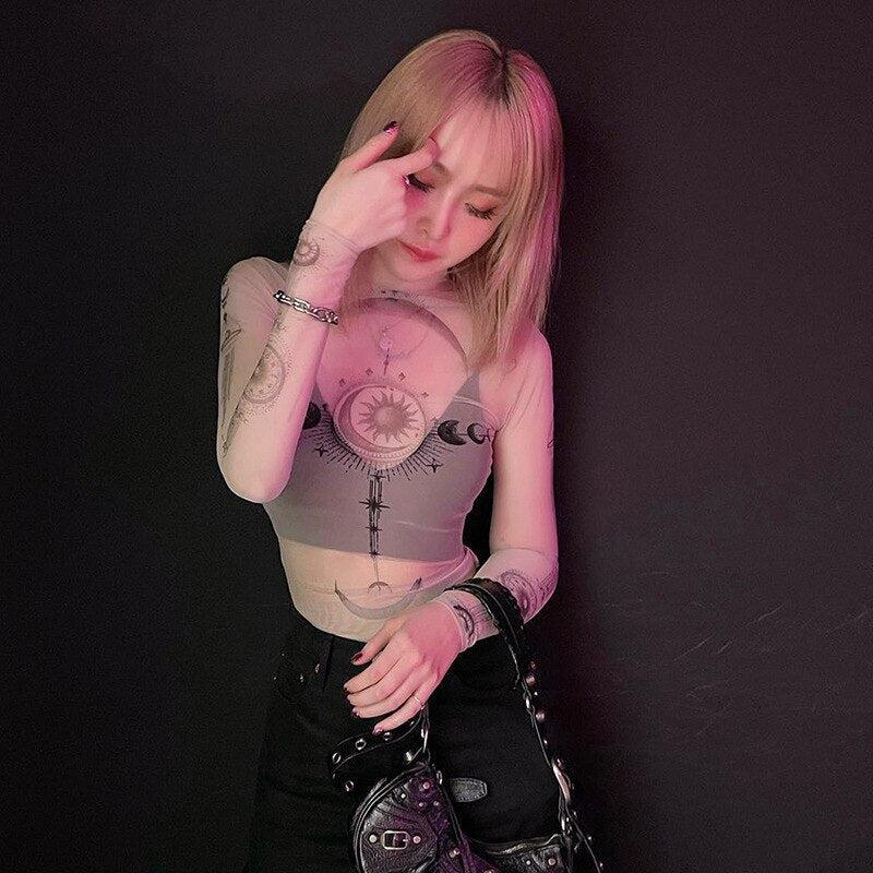 Zodiac Graphic Mesh Top - KAYSMAR