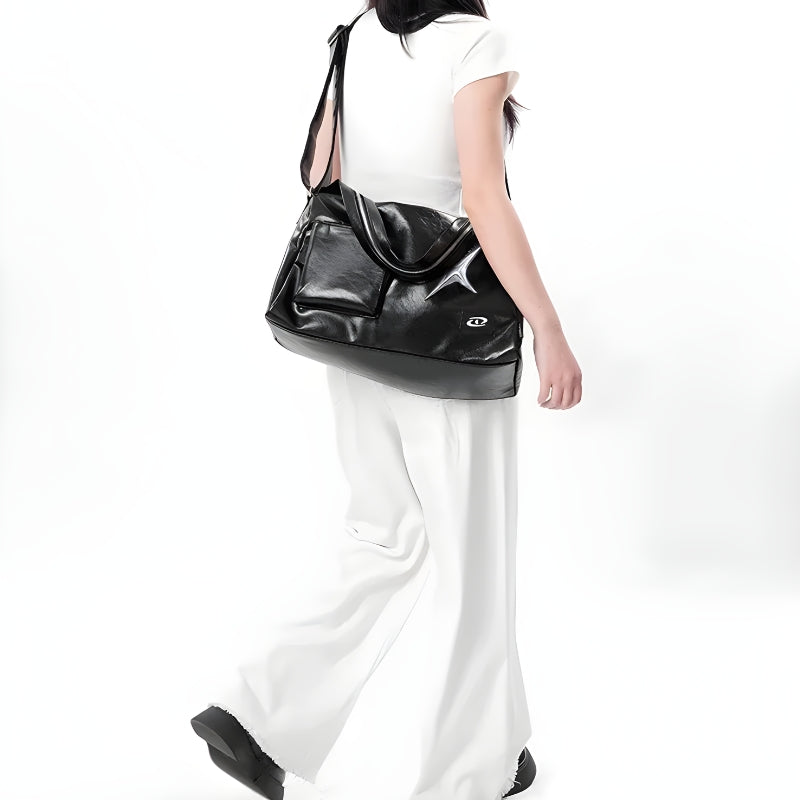 Y2K Star Faux Leather Bag - KAYSMAR